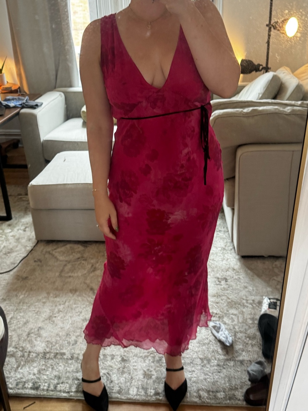 Realisation Par Fuchsia V-Neck Maxi Dress - Picture 3 of 8